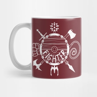 Fighter Class - White Design Mug